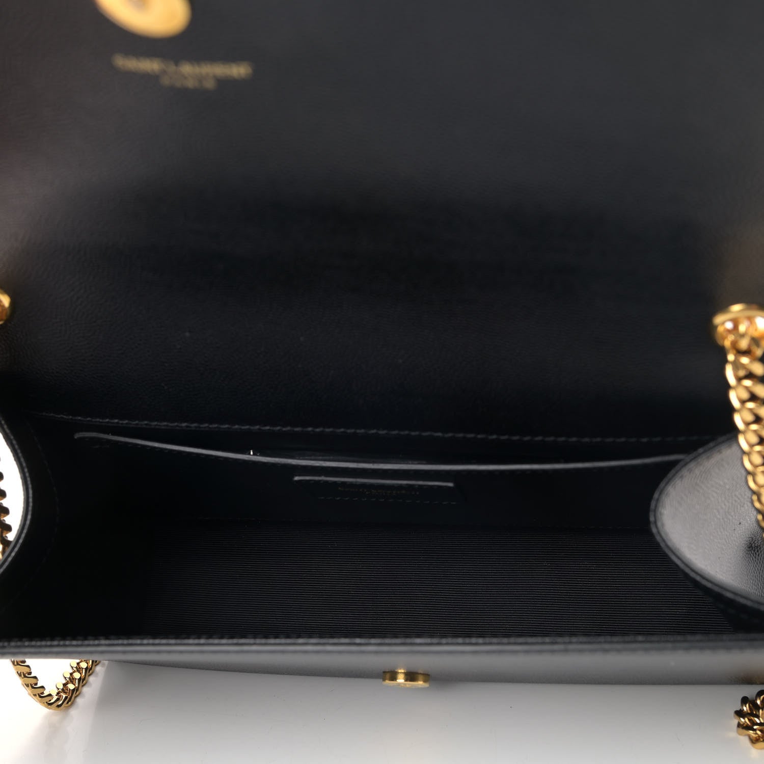 Saint Laurent Grain De Poudre Medium Classic Monogram Kate Satchel Black 4 of 4