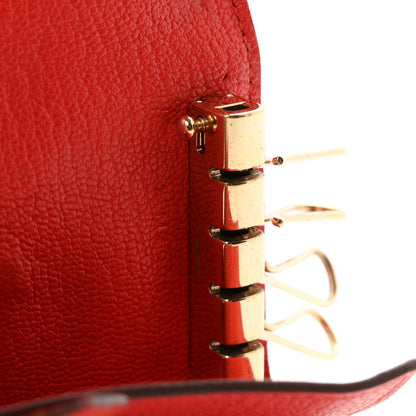 Hermes Chevre Mysore Bearn Multicles 4 Key Holder Rouge Tomate 7 of 7