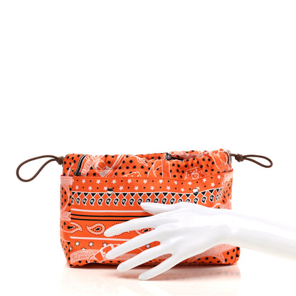 Hermes Barenia Silk Eperons d'Or Fourbi 25 MM Pouch Orange Fauve 2 of 6