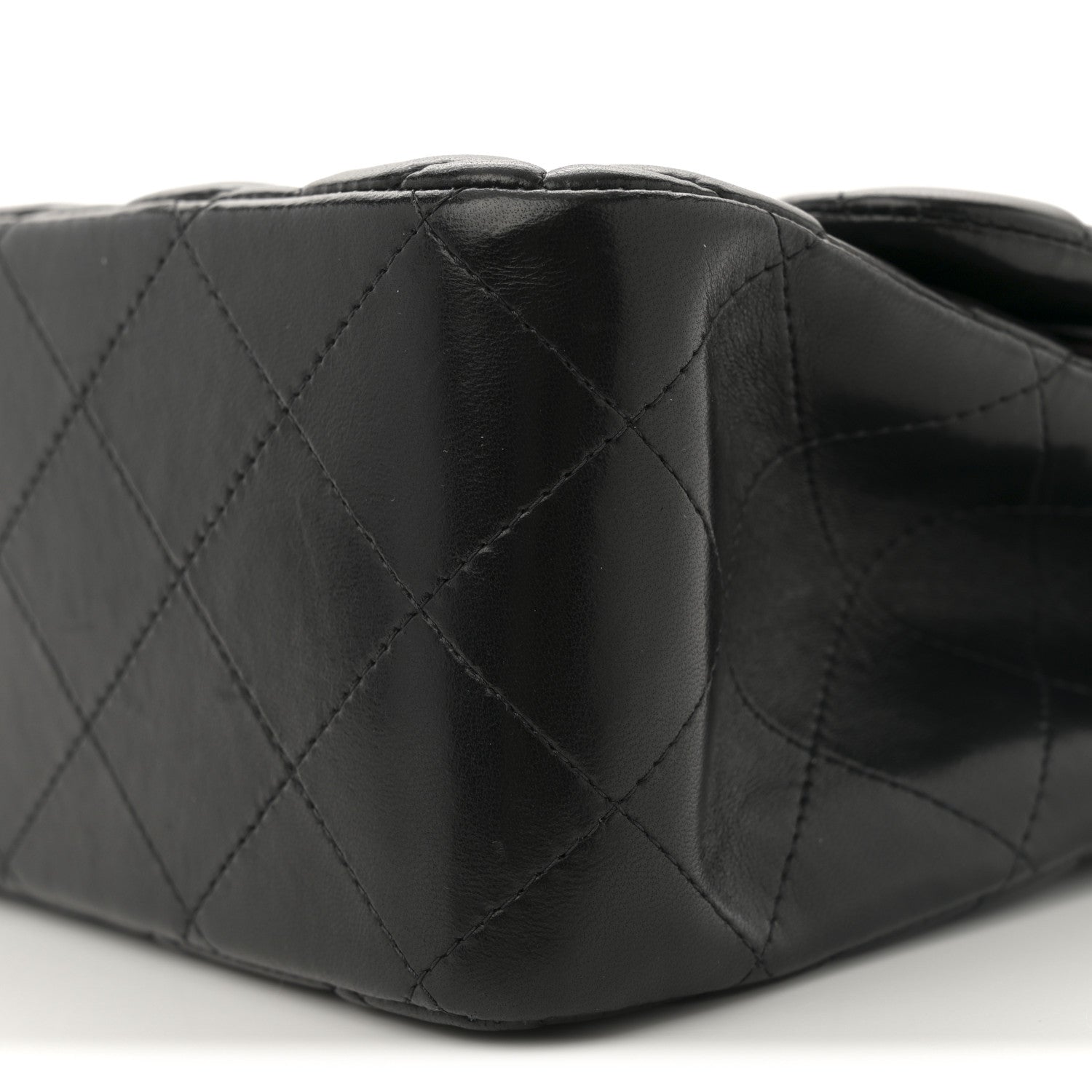 Chanel Lambskin Quilted Jumbo Double Flap Black 10 of 11