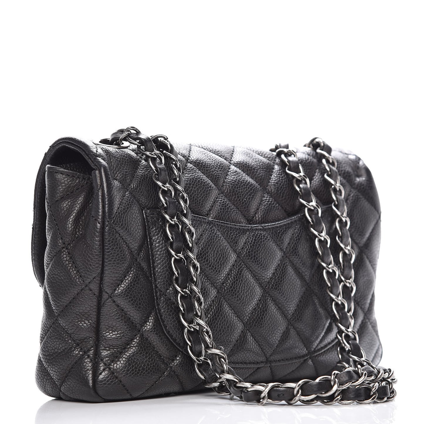 Caviar Quilted Medium Now and Forever Flap Black