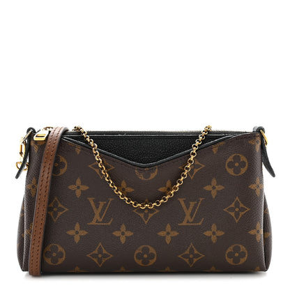 Louis Vuitton Monogram Pallas Clutch Black 1 of 15