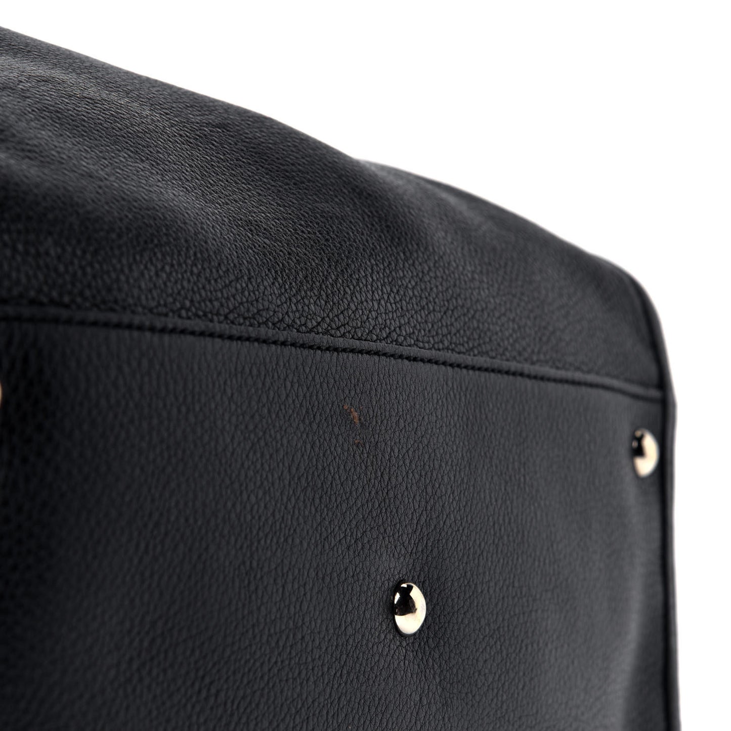 Pebbled Calfskin Medium Soho Shoulder Bag Black