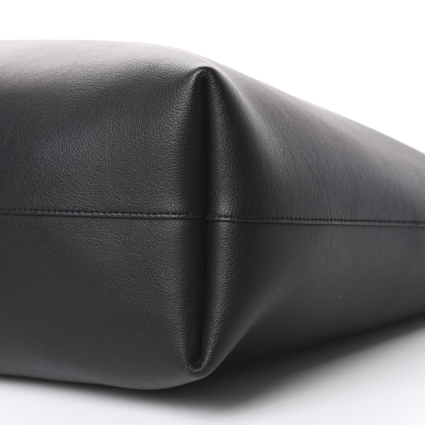 Calfskin Large Shopping Tote Black