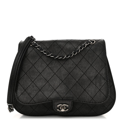 Chanel Calfskin Coco Twin Large Flap Black 1 of 12