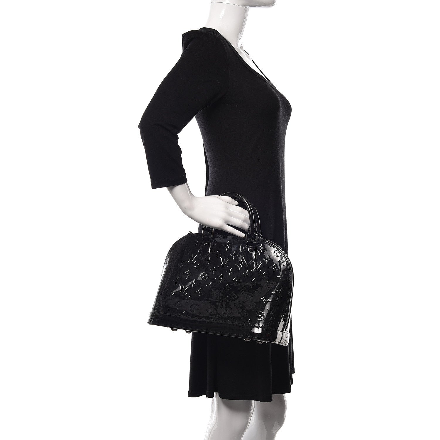 Louis Vuitton Vernis Alma PM Noir Magnetique 2 of 11