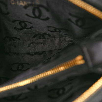 Chanel Lambskin Chevron Quilted Camera Case Black 5 of 10