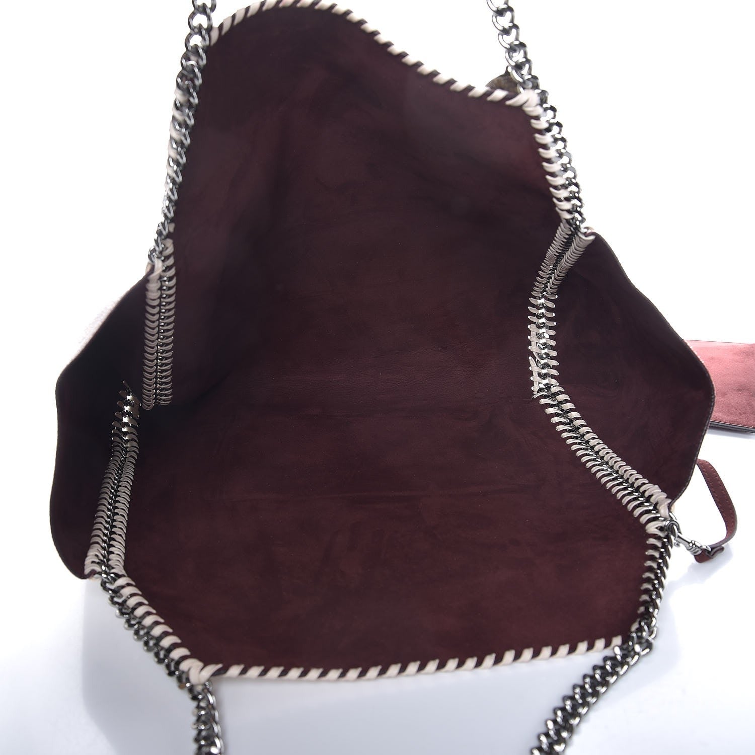 Stella McCartney Iridescent Shaggy Deer Falabella Reversible Tote White 6 of 9