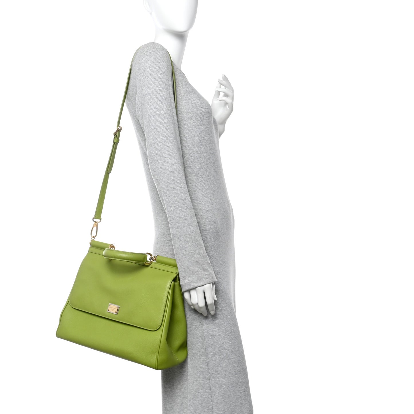 Dauphine Large Miss Sicily Satchel Verde Pistacchio
