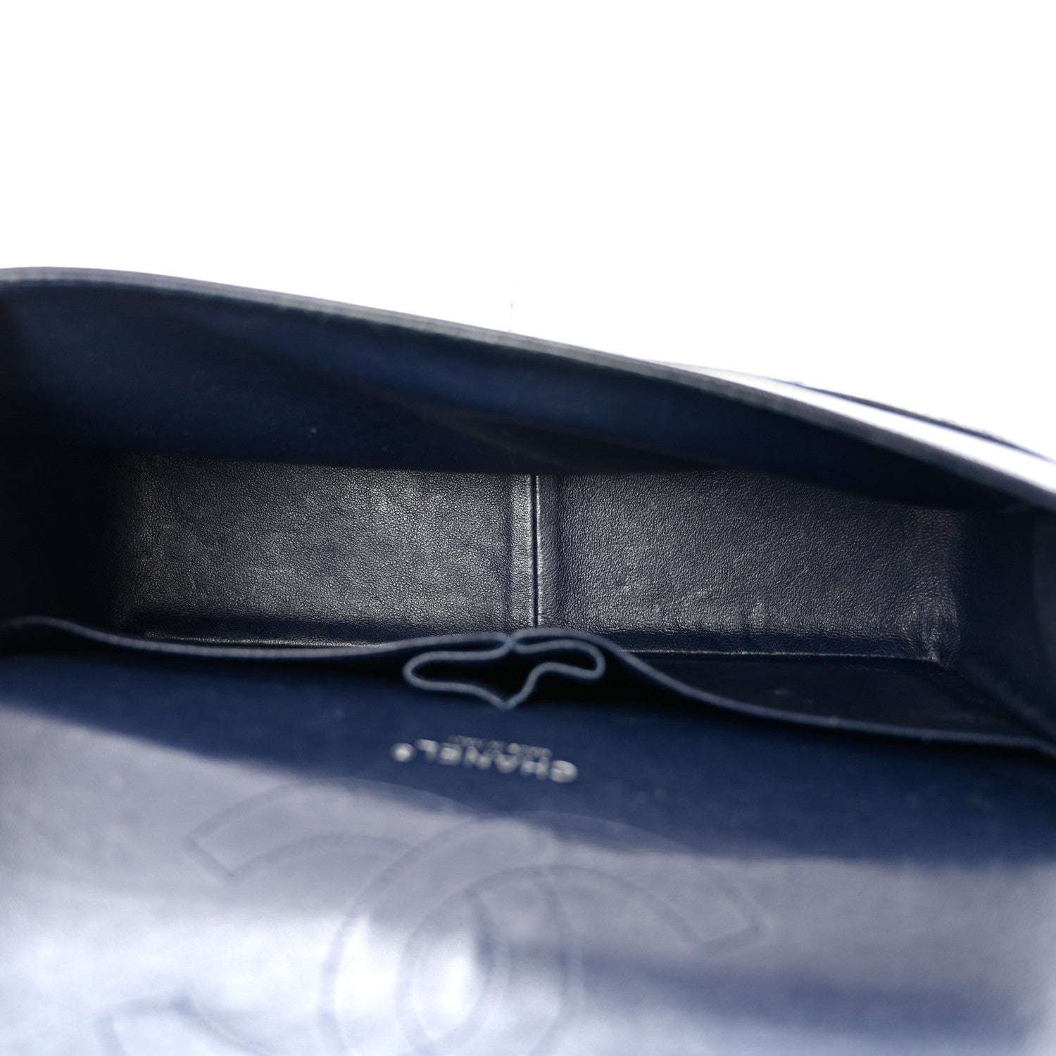 Chanel Caviar Quilted Jumbo Double Flap Navy Blue 5 of 12