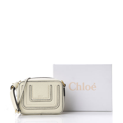 Chloe Calfskin Mini Marcie Crossbody Bag Natural White 12 of 12