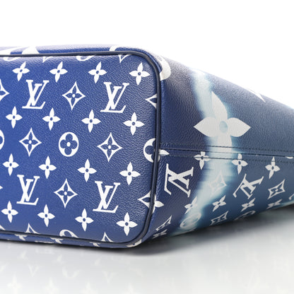 Louis Vuitton Monogram Escale Neverfull MM Blue 9 of 12
