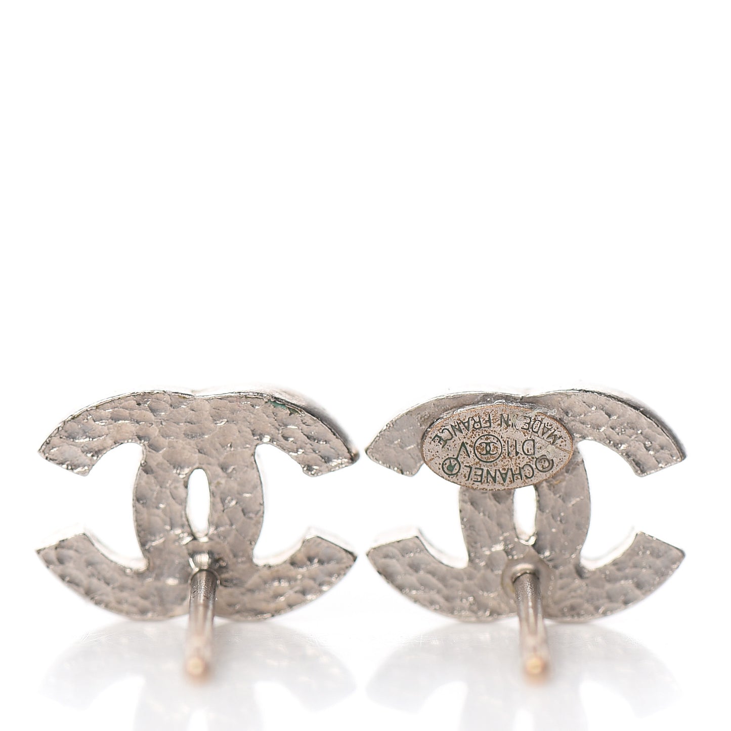 Crystal Mini Timeless CC Earrings Silver