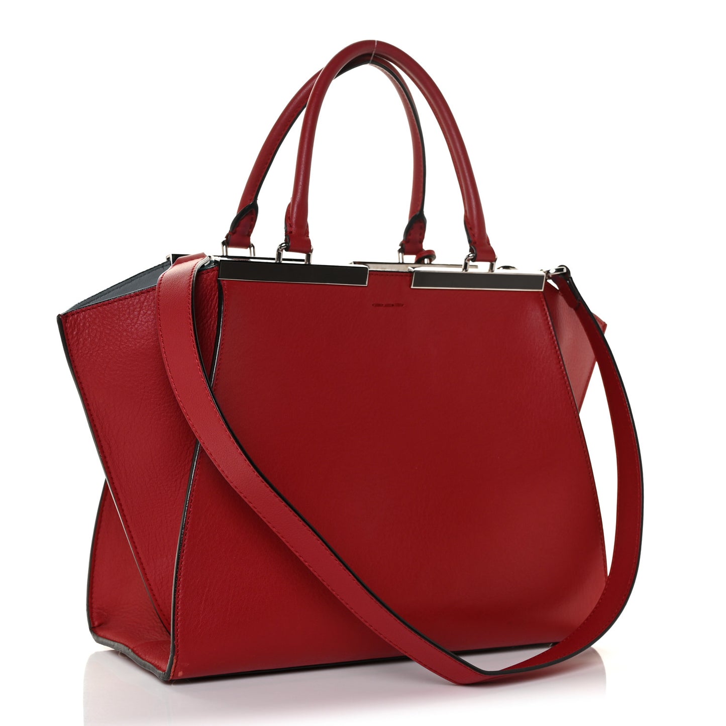 Vitello Dolce Shiny Nappa Petite 3Jours Tote Mattone Maldives