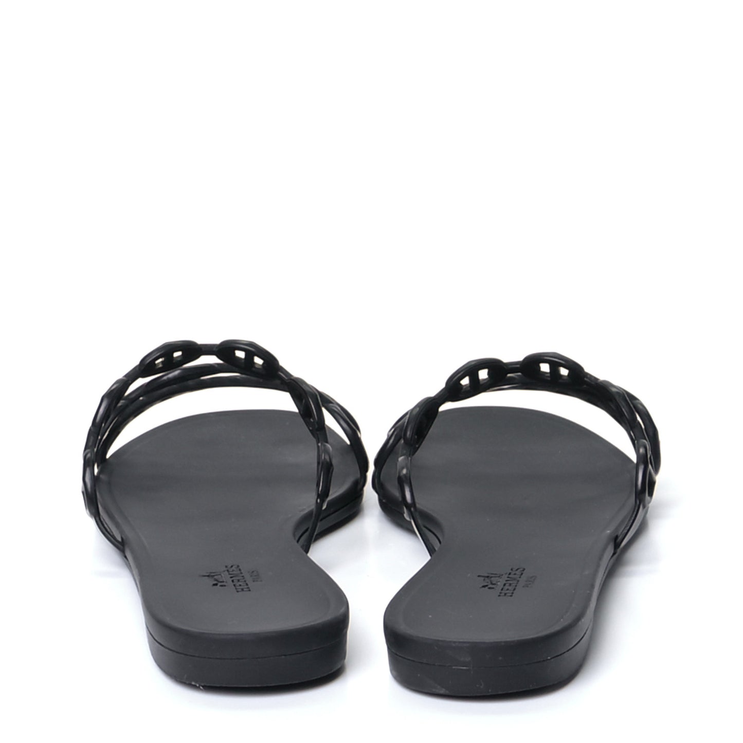 Rubber Chaine d'Ancre Rivage Sandals 39 Black
