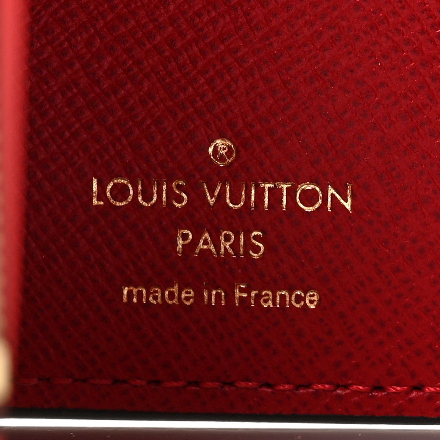 Damier Ebene Victorine Wallet Red