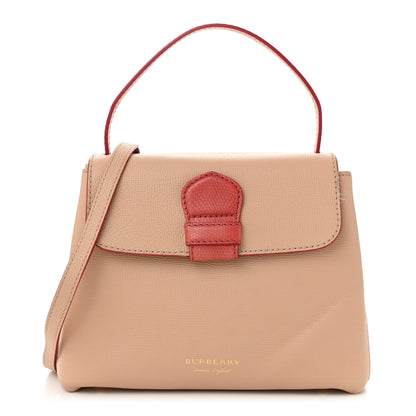 Burberry Derby Calfskin Snakeskin House Check Small Camberley Beige Red 1 of 12