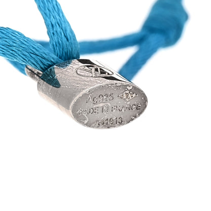 Louis Vuitton X UNICEF Sterling Silver Lockit Bracelet Blue 4 of 5