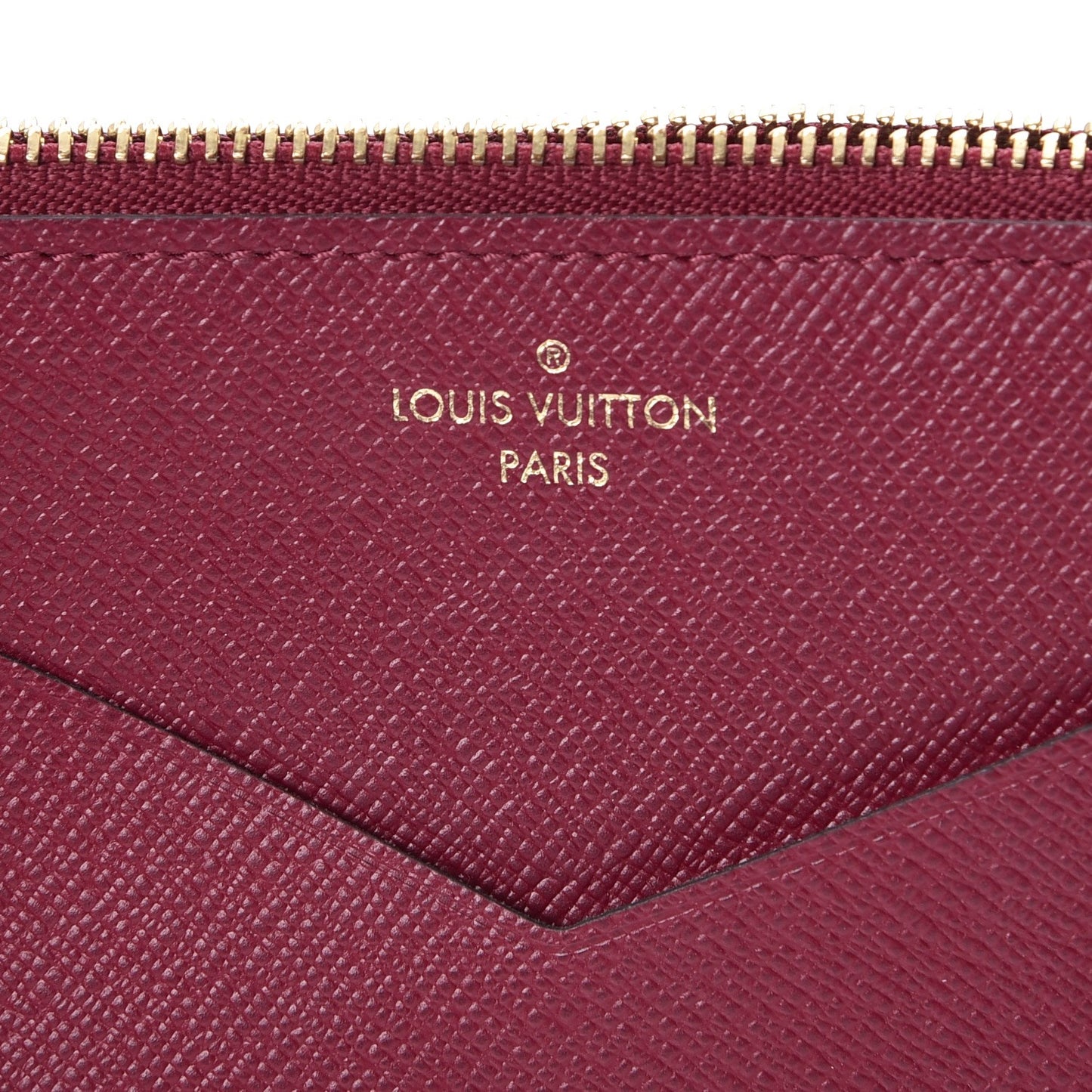 Calfskin Jeanne Wallet Zippered Insert Fuchsia