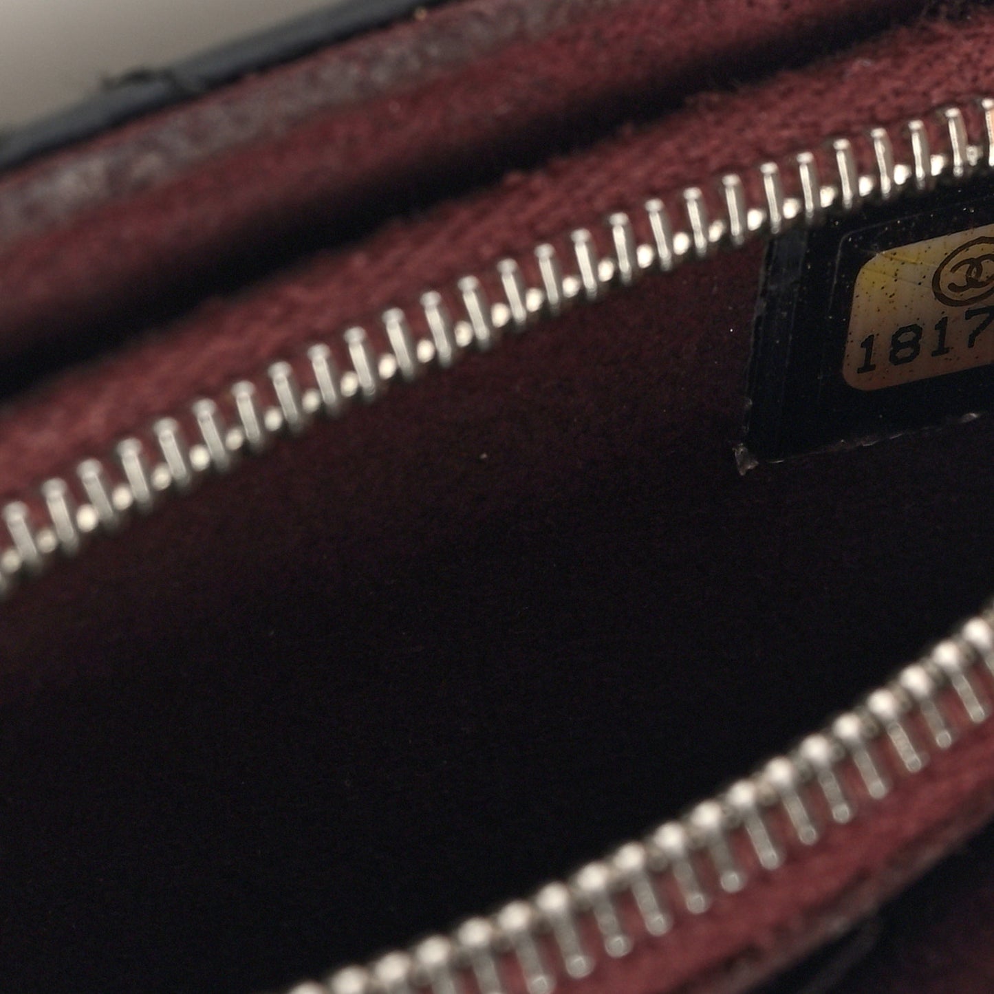 Caviar Quilted Mini Phone Holder Clutch Black