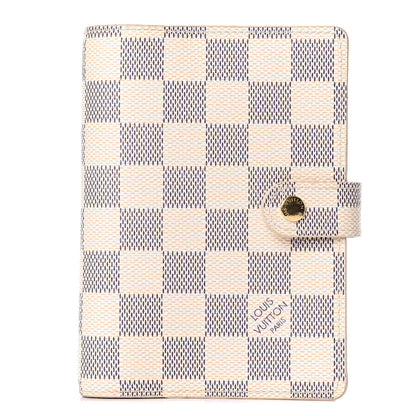 Louis Vuitton Damier Azur Small Ring Agenda Cover 1 of 8