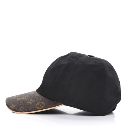 Louis Vuitton Polyester Silk Monogram LV Get Ready Cap M Black 2 of 7