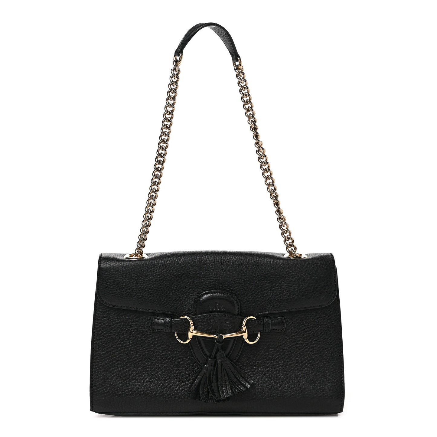 Cellarius Calfskin Medium Emily Chain Shoulder Bag Black