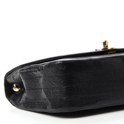 Chanel Lambskin Ribbon Quilted Small Single Flap Black 6 of 12