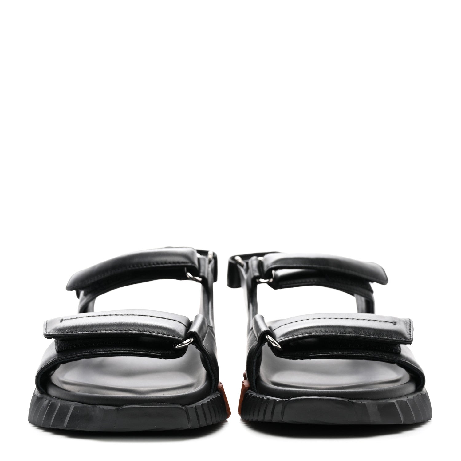 Hermes Nappa Junior Sandals 38 Black 2 of 9