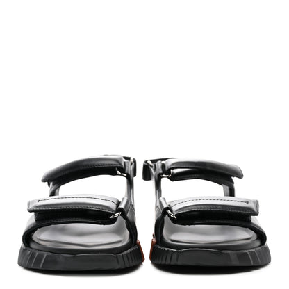 Hermes Nappa Junior Sandals 38 Black 2 of 9