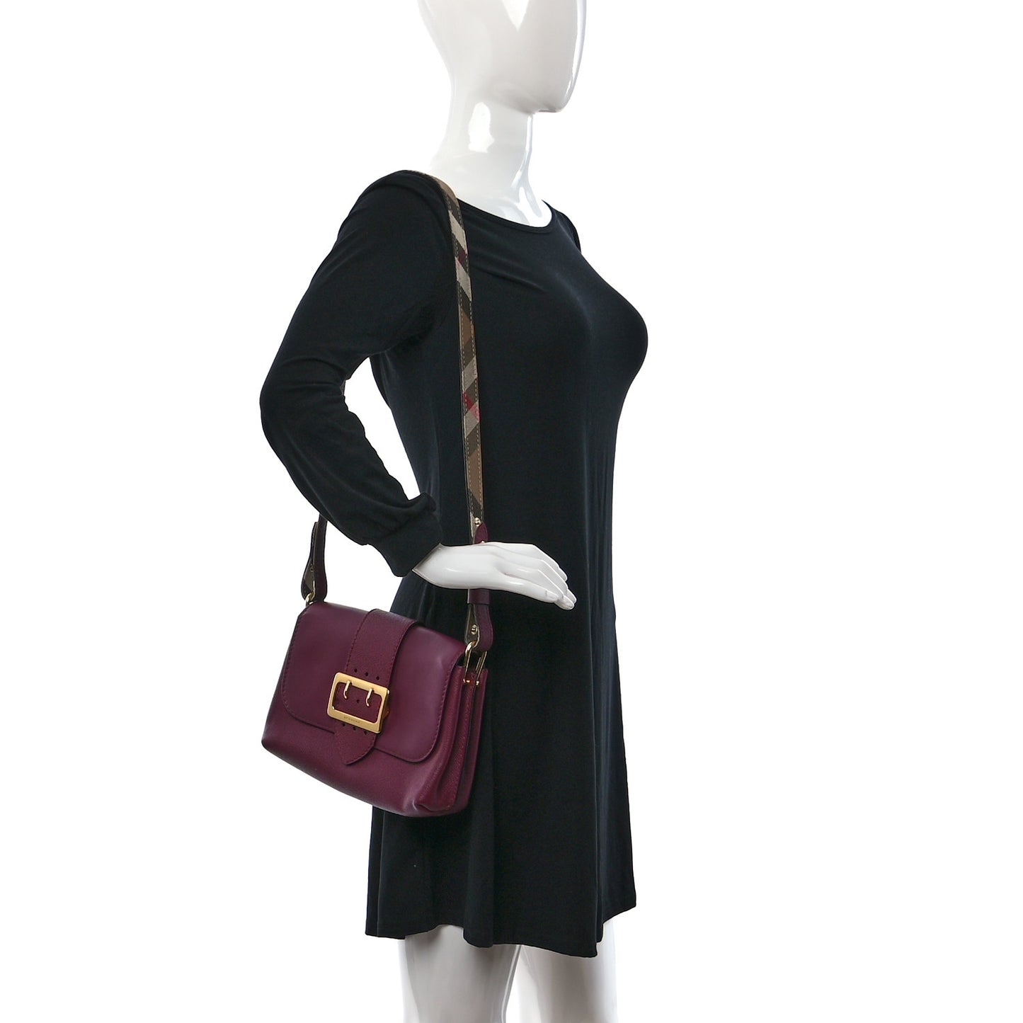 Soft Grain Calfskin Small Medley Crossbody Dark Plum