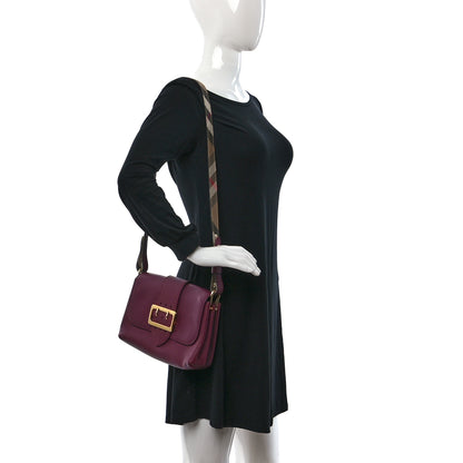 Burberry Soft Grain Calfskin Small Medley Crossbody Dark Plum 2 of 11