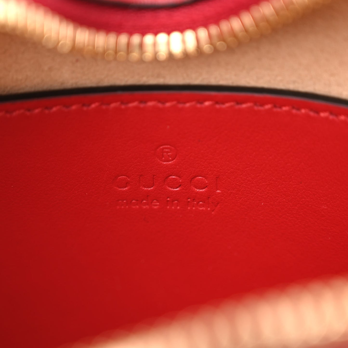Calfskin Matelasse Diagonal Mini Interlocking G Heart Shoulder Bag Hibiscus Red