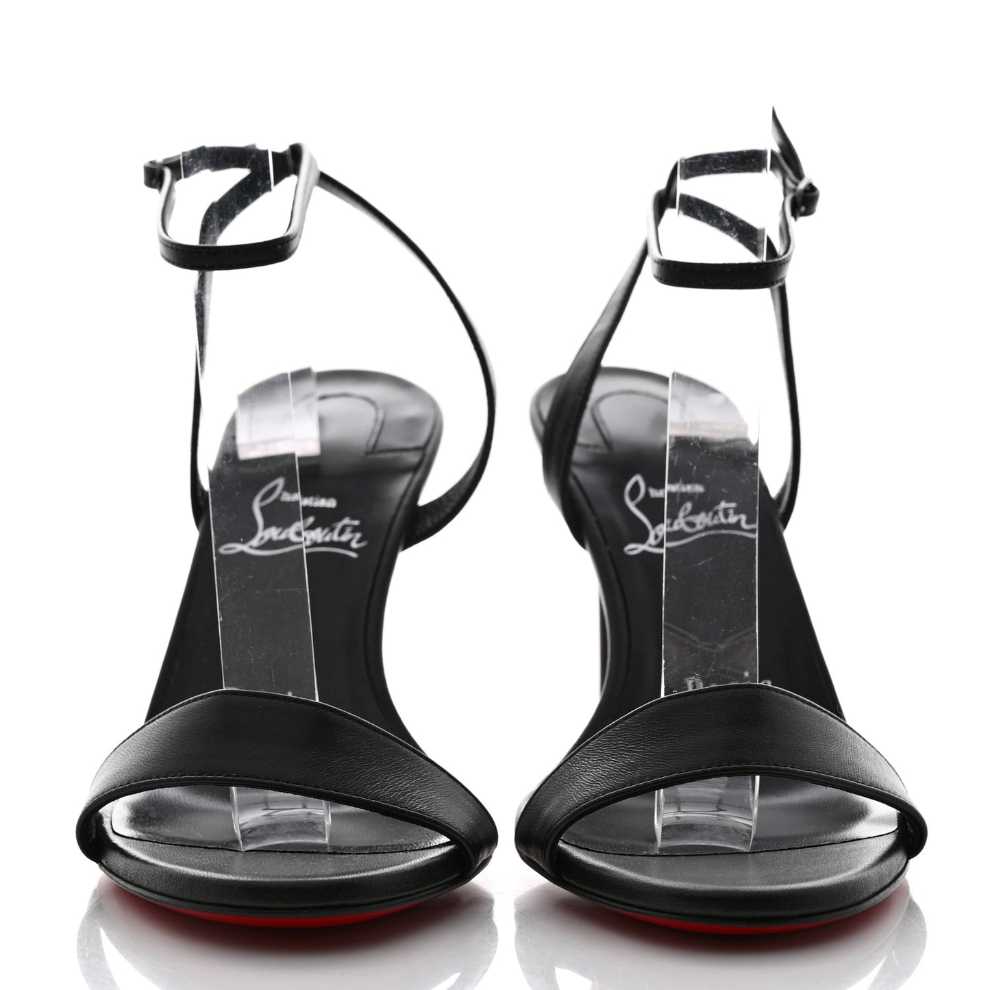 Nappa Loubigirl 100 Sandals 37.5 Black