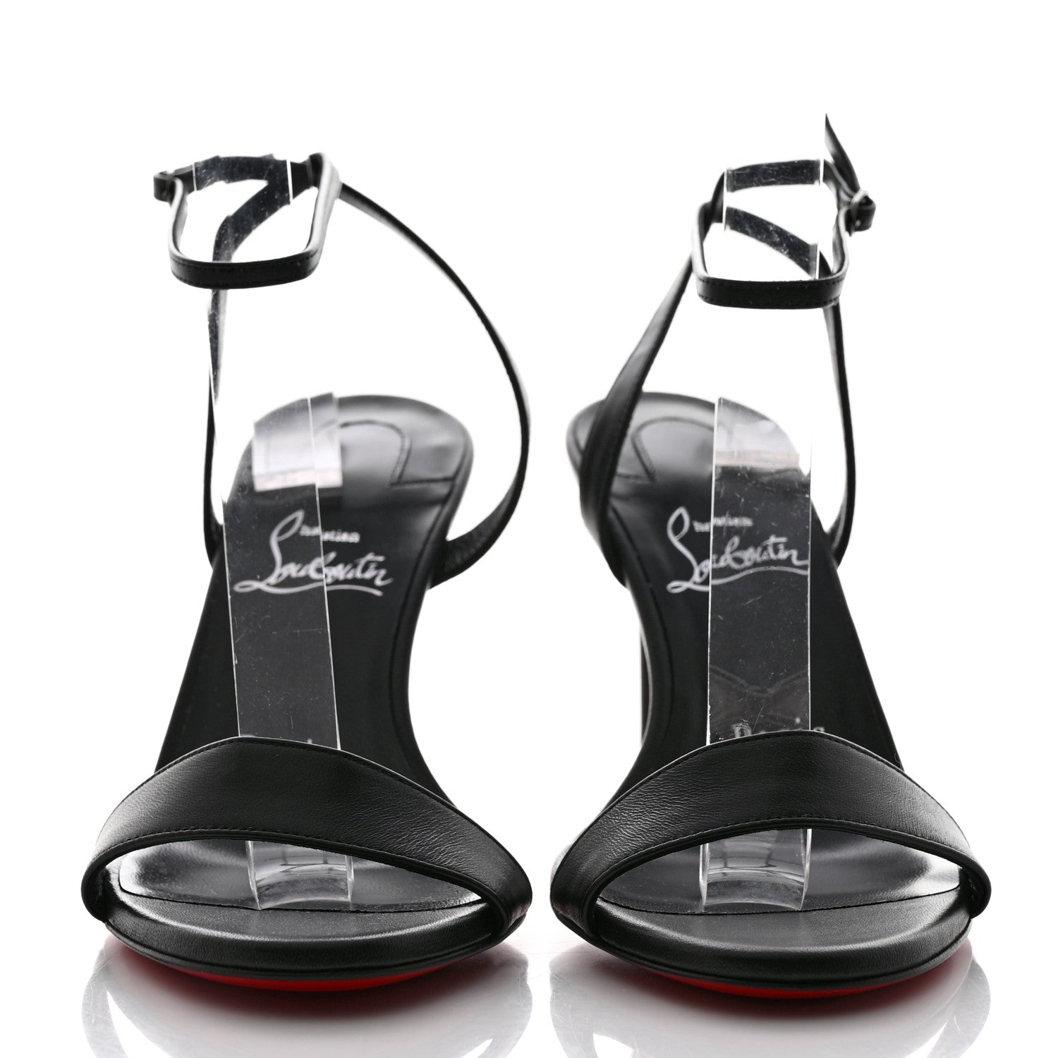 Christian Louboutin Nappa Loubigirl 100 Sandals 37.5 Black 2 of 7