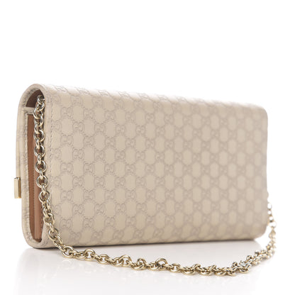 Gucci Soft Microguccissima Dice Chain Wallet Beige 2 of 9