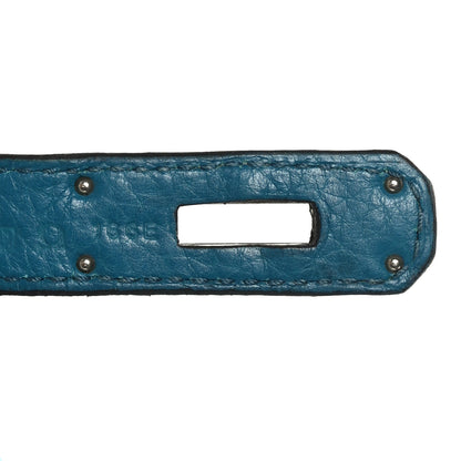 Hermes Taurillon Clemence Birkin 30 Bleu Izmir 7 of 12