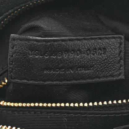 Saint Laurent Lambskin Quilted Victoire Camera Bag New Vert Fonce 7 of 11