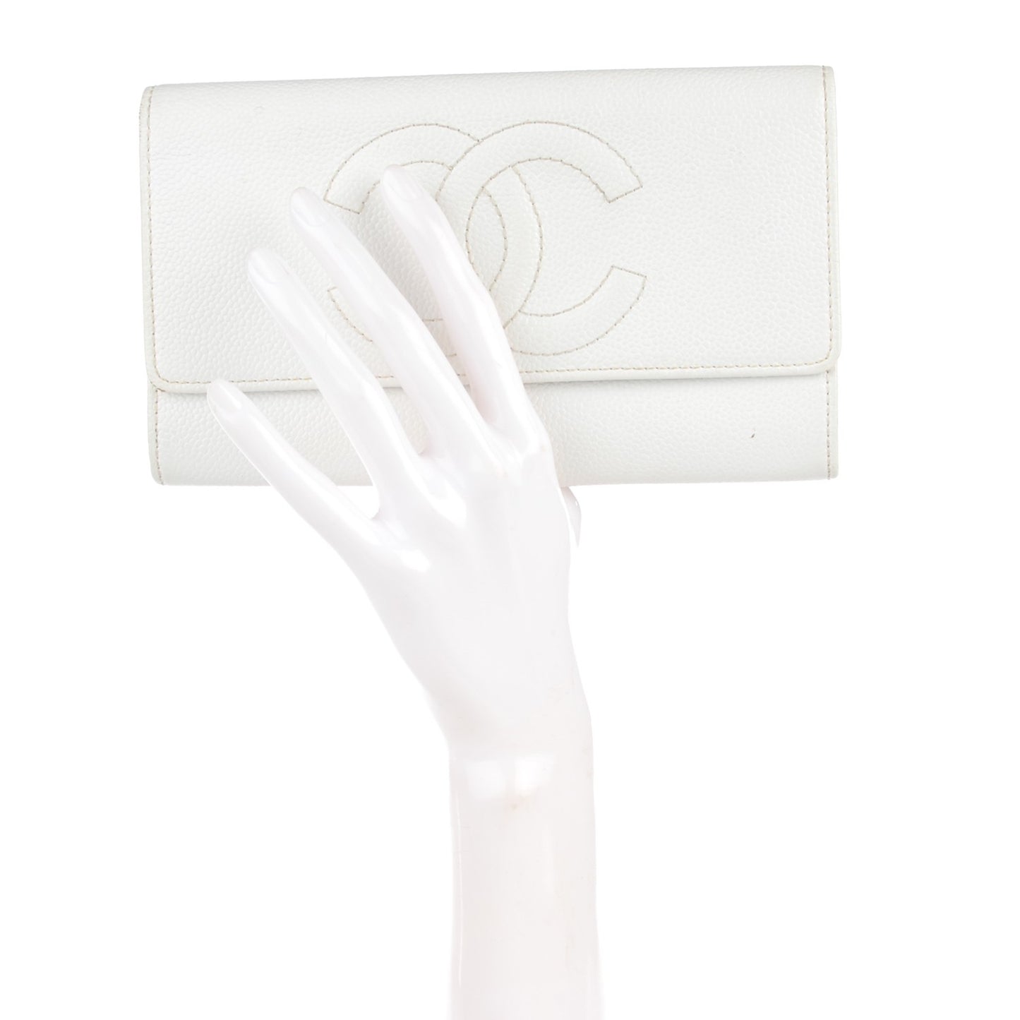 Caviar Timeless CC Wallet White