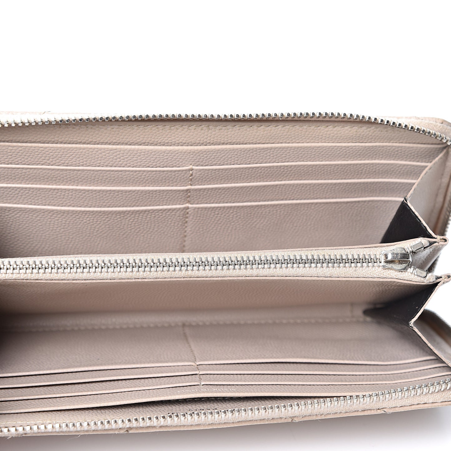 Grain De Poudre Matelasse Chevron Monogram Zip Around Wallet Rose Poudre