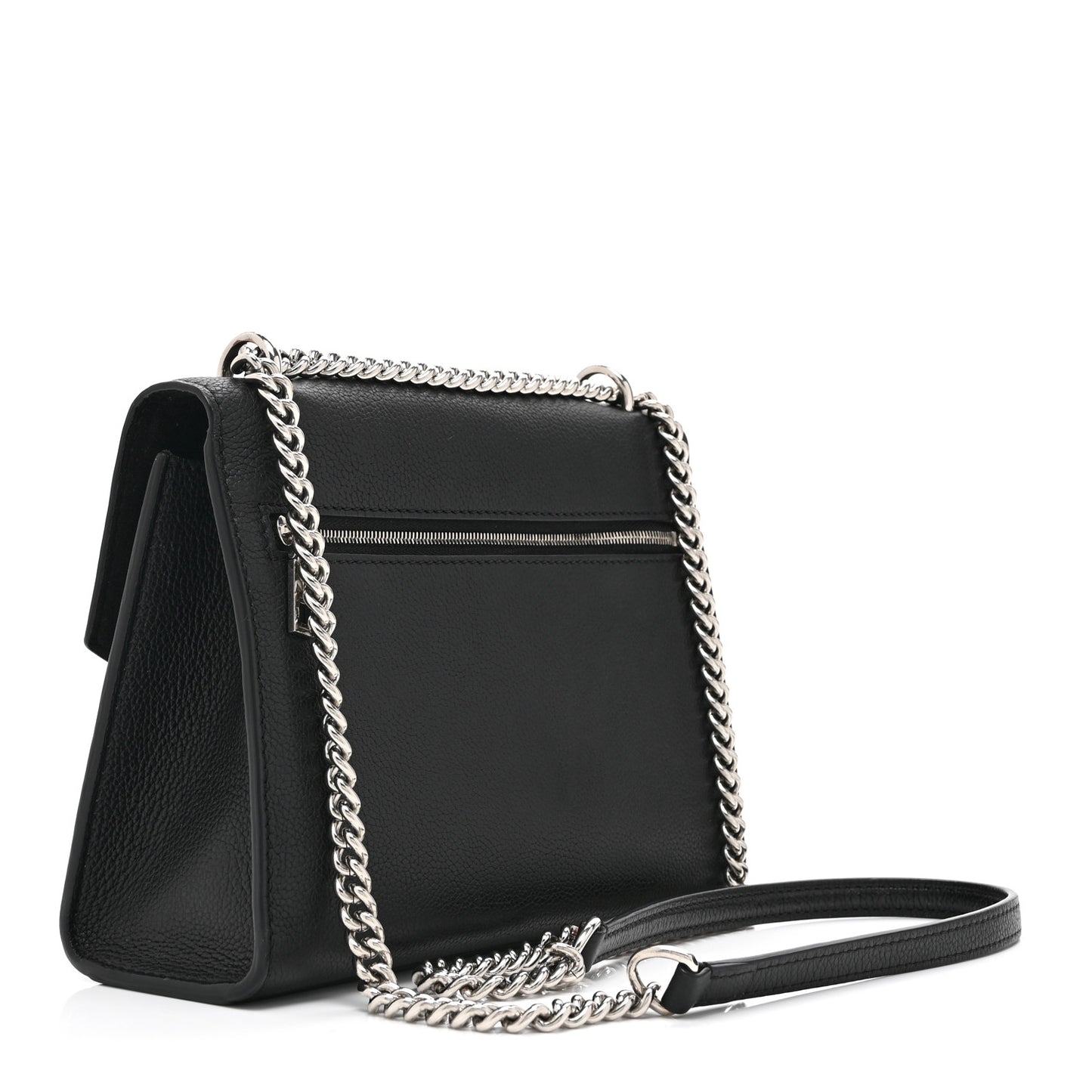 Soft Calfskin Mylockme Chain Bag BB Black
