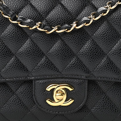 Chanel Caviar Quilted Medium Double Flap Black 7 of 10