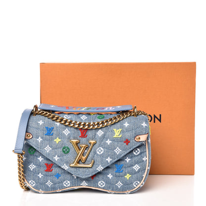 Louis Vuitton Embroidered Monogram Denim New Wave Chain MM 10 of 10