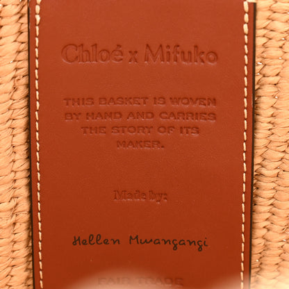 Chloe Raffia Large Woody Tote White 6 of 11