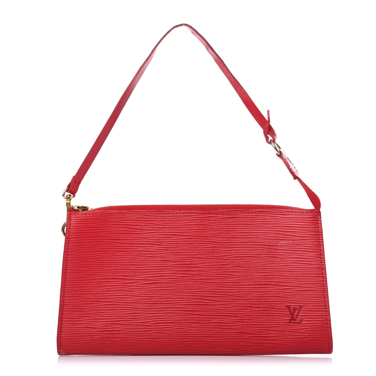 Louis Vuitton Epi Pochette Accessories 24 Castillan Red 1 of 12