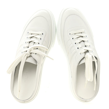 Hermes Calfskin Keep Mule Sneakers 38 White 5 of 10