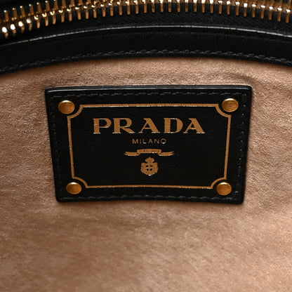 Prada Soft Calf Shopping Tote Black 6 of 15