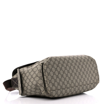 Gucci GG Plus Monogram Messenger Diaper Bag Dark Brown 4 of 20