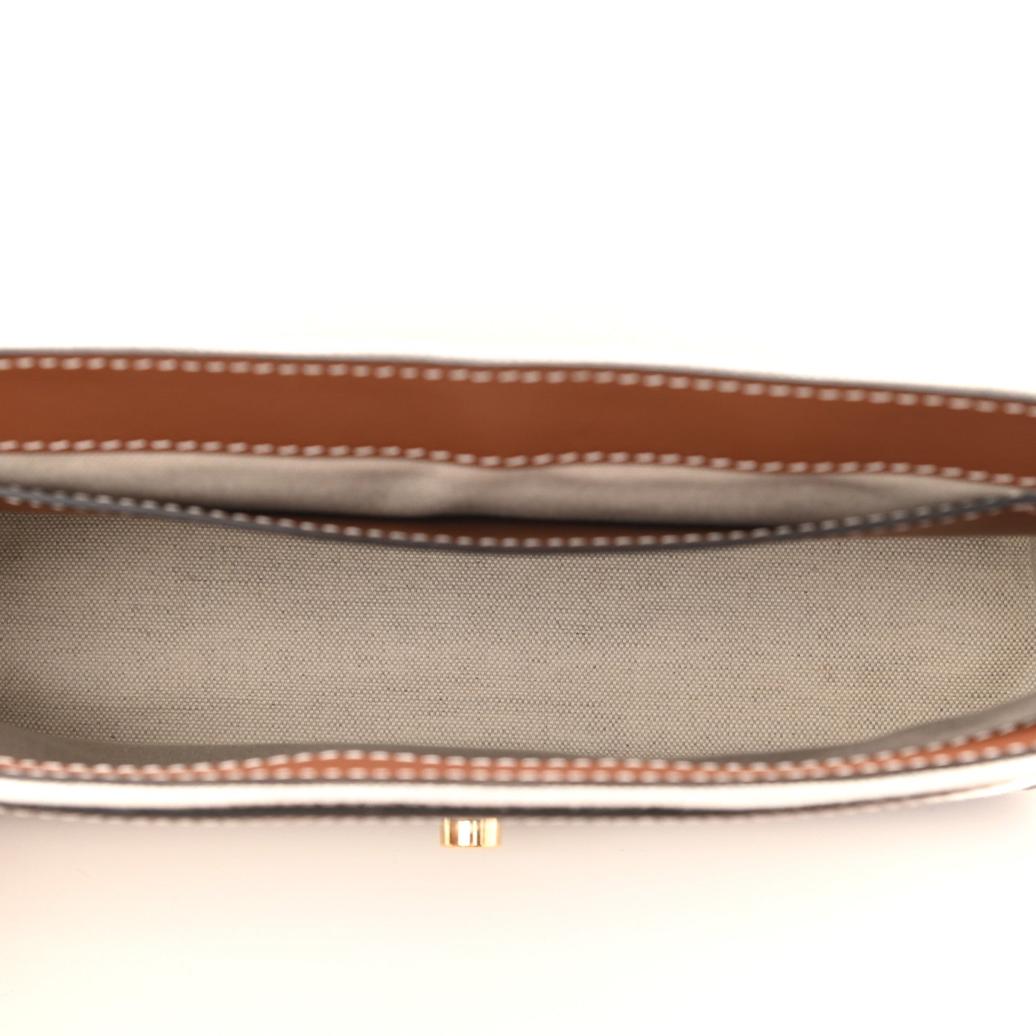 Burberry Canvas Horseferry Print Note Crossbody Bag Natural Tan 5 of 10