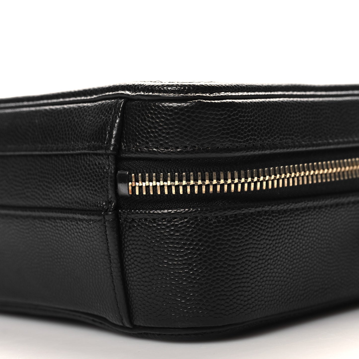 Caviar Quilted Small CC Filigree Vanity Case Black